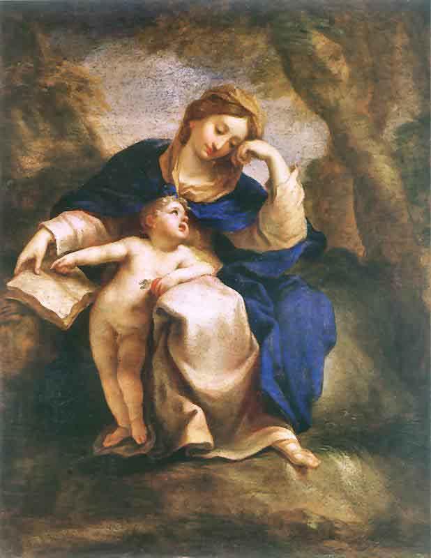Jerzy Siemiginowski-Eleuter Madonna and Child oil painting image